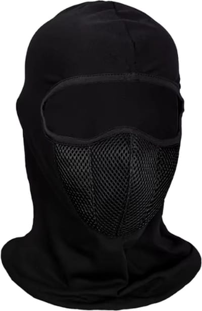 Jumada's - Stijlvolle Helmmuts Balaclava - Motor Scooter Bivakmuts - Winter Muts Face Mask Ski - Zwart