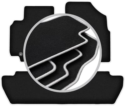 CARLUX-SILVER automatten voor: Citroen Berlingo II combivan, multispace, 5-zits (2008-2018)
