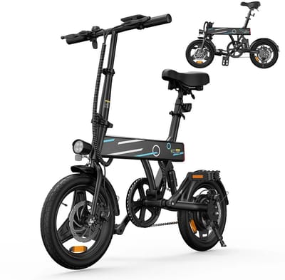 LUMÈ STORE Elektrische Fiets Opvouwbaar – E-bike Volwassenen- Fatbike - Inklapbaar - 36V 7,8Ah - Compact - 14 Inch - 25KM - Zwart