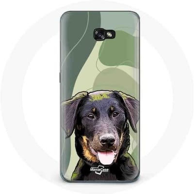 Coque - Samsung - Galaxy A8 2016 - Beauceron - Noir - Souple noir