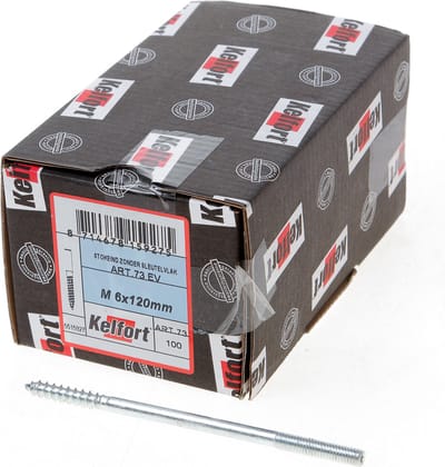 Kelfort Stokeind verzinkt 73 gram M6 x 120mm