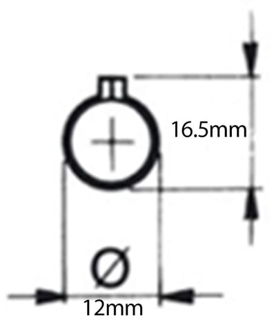 Scharnier 80 mm, stalen profiel, lasbaar, met verwijderbare pen