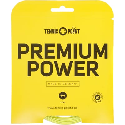 Tennis-Point Premium Power Set Snaren 12m-Limoen