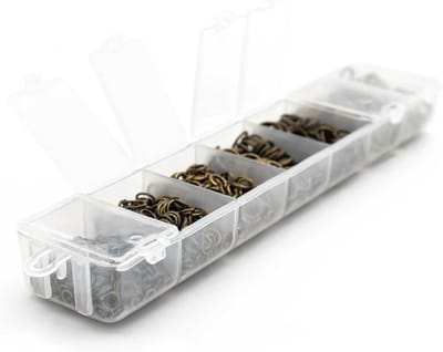 Buigringen Collectie Box - Oogjes Sieraden Maken - Sieraden Knutselen - 7 Maten Diktes - 4-9 mm - Antiek Brons
