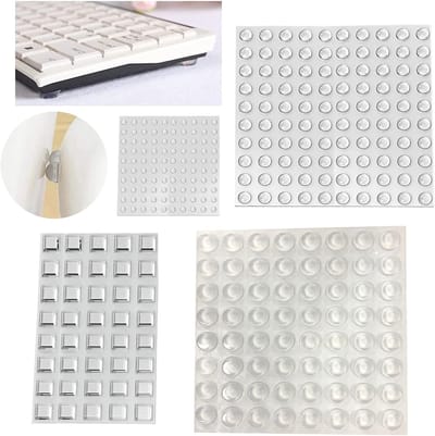 Transparante Elastische Beschermbuffer voor Meubels en Deuren - Geluid- en Impactabsorptie, 304 Stukken in 4 Maten