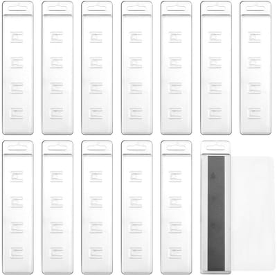 Dailygoods- ID-kaarthouder 20-delige set - Badgehouder Horizontaal - Plastic Badgehouder - Swipe-kaartbeschermer - Geschikt voor Studentenbadges - Maat 10 cm x 2,25 cm.
