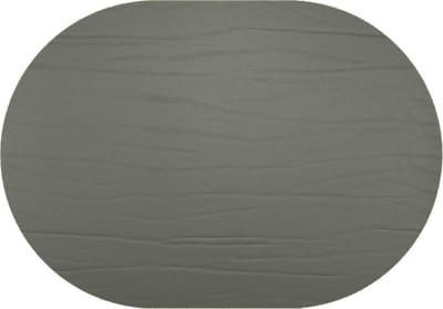 Daff Leatherixx Dumbo Placemat - Leer - Ovaal - 34 x 42 cm - Graffite