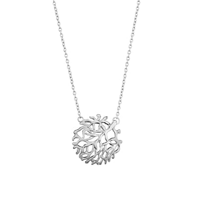 Orphelia 'Flavie' Dames 925 Sterling Zilveren Set: Ketting + Oorbellen + Ring - Zilver SET-7502