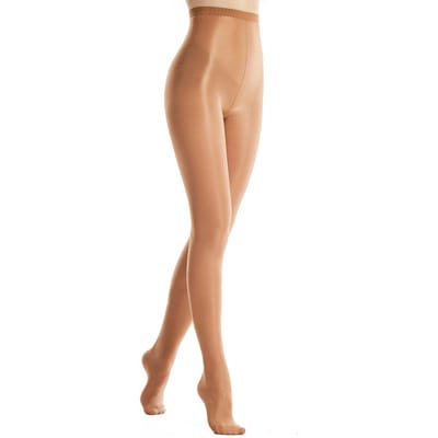 Collants Brillant Effet Mouillé Huilé 70D pour Performance Scénique Femme Costume Boîte de Nuit Bar Chanteuse Danseuse Collants Average Size beige