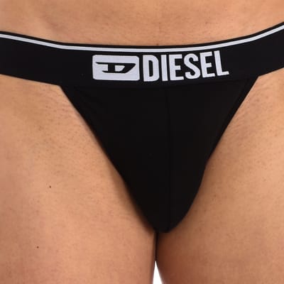 Diesel 3P jockstraps jocky basic logo zwart & grijs - XL
