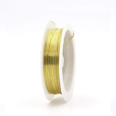 Dailygoody - Koperdraad - Tarnish Resistant - 1.0mm - Goud - Sieraden maken - Craft materialen - Creatieve projecten