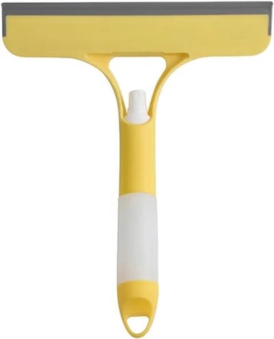 Raamwisser 3-in-1 - Glasreiniger Wisser - Ramen Schoonmaken - Streepvrije Afwerking - 2 stuks - Geel