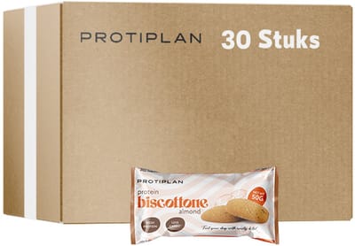 Protiplan - Protein Biscottone Almond - 30 stuks - 30 x 50 g - Low carb snack - Eiwitrijk