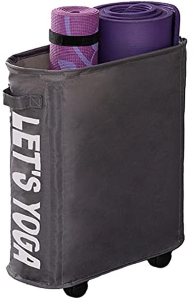 Yogamat opbergrekken met wielen - Thuisgym opbergrek voor yogamatten en fitnessaccessoires