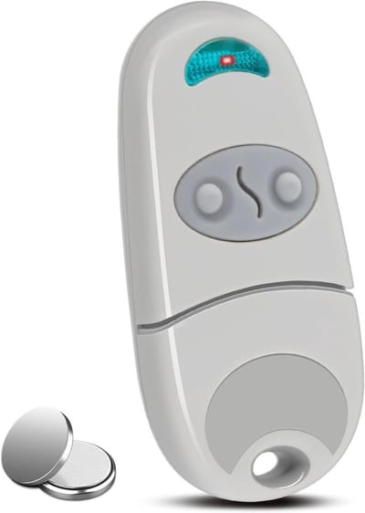 Garage Deuropener Afstandsbediening 433.92MHz, 2 Kanalen, Compatibel met Diverse Merken en Modellen
