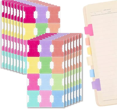 Dailygoods- Indexlabels 360 Gekleurde - Maandelijkse Labels - Kleurrijke Planner Stickers - Kantoorbenodigdheden - Index Tabs - Register - Plaknotities