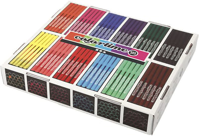 Colortime stiften, lijndikte 2 mm, diverse kleuren, 12x24 stuk/ 1 doos