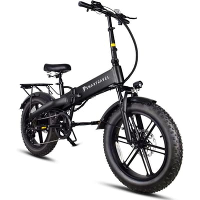 SMARTRAVEL M6 Opvouwbare Elektrische Fiets, 48V 15Ah Verwijderbare Batterij zwart