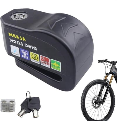 Schijfremslot Motor - Alarm slot Scooter - Diefstal Beveiligen - Vibratie Geactiveerd Alarm - 4.5 cm Diep - Zwart
