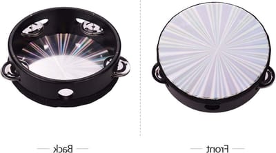 Reflecterende Tambourine Handtrommel voor Muzikale Educatie en Percussie - 6 Inch Instrument voor Kinderen en Volwassenen