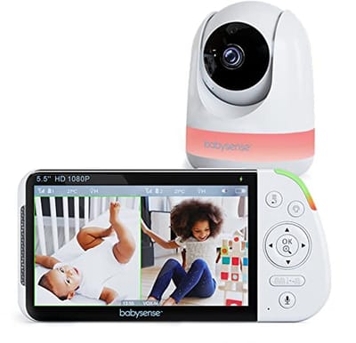 Full HD Babymonitor met Split-Screen, 2-Weg Audio en Nachtzicht