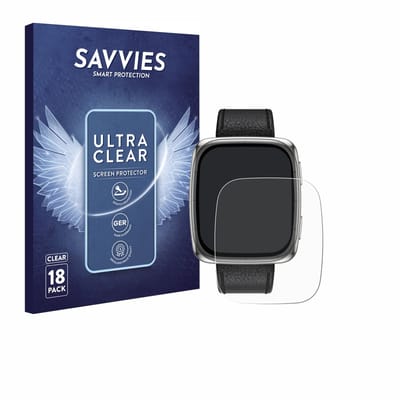 Savvies - Screenprotector voor Amazfit Active 2 (rechthoekig) - Folie Beschermfolie transparant 18 Stuks
