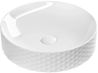 DutchLine - Keramische Waskom Rond - Glans Wit - 440x105mm