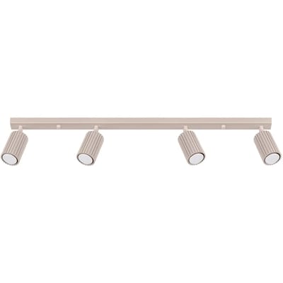 Sollux Lighting Plafondlamp Karbon - GU10 - taupe - aluminium - 25x25x16.5cm