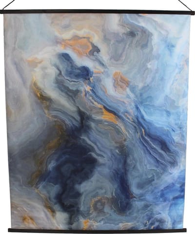 HD Collection Wanddoek Blauw 140x2x170cm