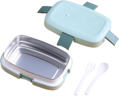 Lunchbox RVS - Voedselcontainer Isolatie - Warme Maaltijden Meenemen - Grote Capaciteit Verzegeld - 400 Gram Gewicht