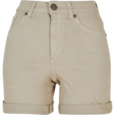 Urban Classics - Colored Stretch Denim Korte broek - Taille, 33 inch - Groen