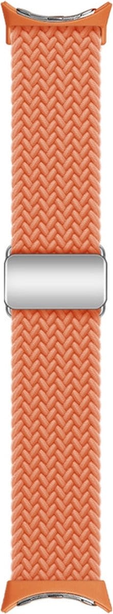 Nylon bandje - geschikt voor Google Pixel Watch 4 (41mm) / Pixel Watch 3 (41mm) / Pixel Watch 2 / Pixel Watch - oranje