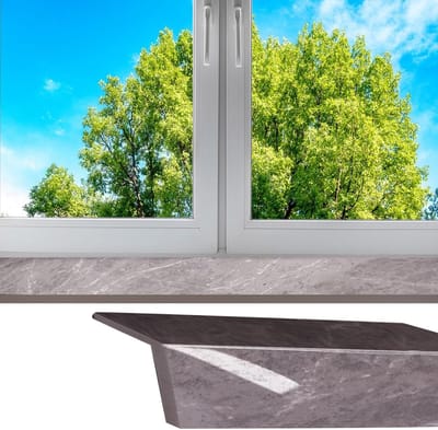 Vensterbank Afwerking - Dorpel Plaat - Huis Renoveren - Snijbaar Composiet - 160x25cm - Donkergrijs