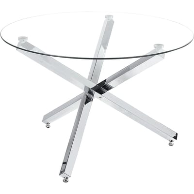 BUTLER - Eettafel - Zilver - Staal