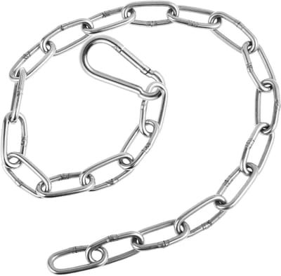 Fitness Ketting - Oefenbanden Accessoire - Kracht Training - Flexibel Ontwerp - 60 cm - Zilver
