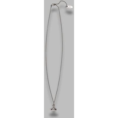 Vivienne Westwood Pina Bas-reliëf Kleine Bezaaide Saturnus Ketting Damesketting Zilver 63020160W110W110 Box+Shopping Bag white