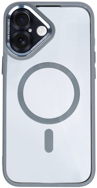 Rixus Classic 04 Case With MagSafe For iPhone 16 Plus Grey