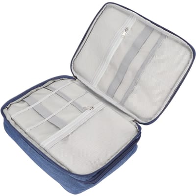 Cosmetische Tas Waterdicht Grote Ruimte Multifunctioneel Draagbaar Make-up Toiletartikelen Tas voor Reizen Dagelijks gray