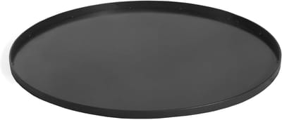 Bodemplaat Vuurkorf - Onderplaat Staal - Buiten Verwarmen - Handgemaakt Gietijzer - 70 cm Diameter - Zwart