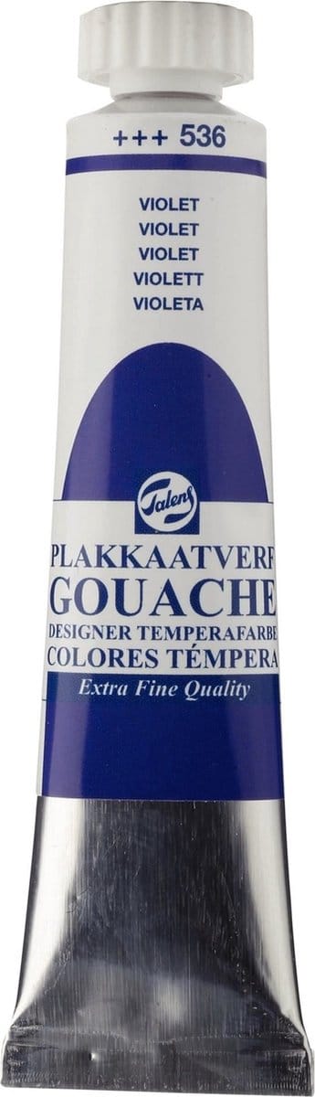 Plakkaatverf - 536 Violet - Gouache extra fine - Talens - 20 ml