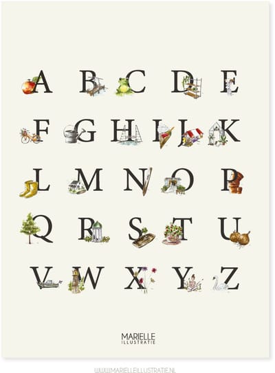 Boskoop ABC poster 300x400mm