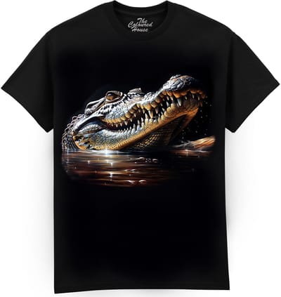 Krokodil Spying Crocodile The Coloured House T-shirt XXL