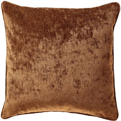 Dutch Decor LEWY - Kussenhoes 45x45 cm - Tobacco Brown - Bruin - met rits - zonder binnenkussen