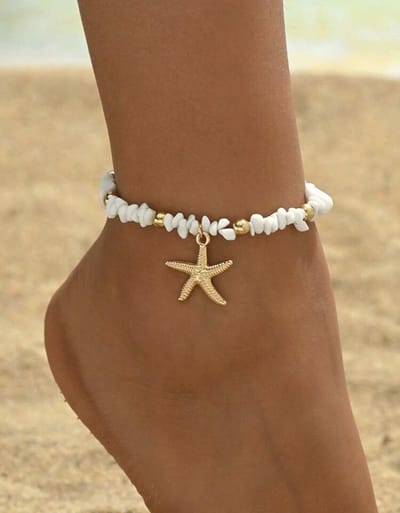 Enkelsieraad - enkelbandje - enkelband - anklet bracelet - minimalistisch enkelbandje - dubbel enkelbandje - enkelbandje met kralen - trendy enkelbandje - enkelbandje man - enkelbandje vrouw - minimalistisch enkelbandje - accessoire - verstelbaar