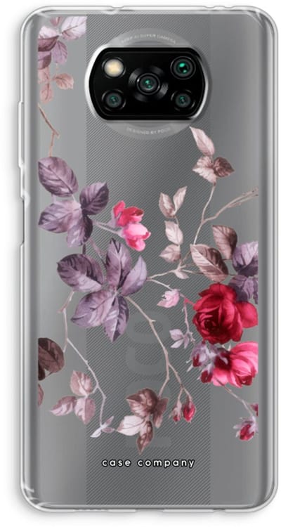 Case Company® - Hoesje geschikt voor Poco X3 Pro hoesje - Mooie bloemen - Soft Cover Telefoonhoesje - Bescherming aan alle Kanten en Schermrand