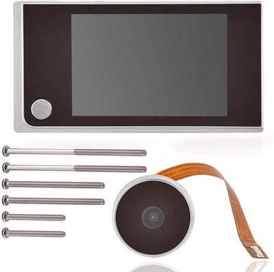 Digitale Deurbel - Kijkgaatje Camera - Veiligheid Thuis - HD Kleurenscherm - 35 inch Display - Zwart