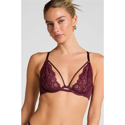Hunkemöller Dames Lingerie Niet-voorgevormde beugel bh Cinnamon - Rood - maat C75