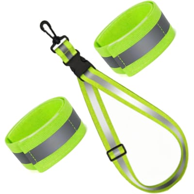 Ceinture réfléchissante pour la marche nocturne Bandes réfléchissantes haute visibilité pour hommes femmes promenade de chien course nocturne cyclisme 1