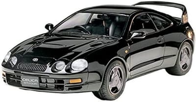 QIN® Modelbouw Auto - Modelbouw Auto Bouwpakket - Modelbouwpakket - 1:24 Toyota Celica GT-Vier - Zwart - 36cm x 21cm x 7cm