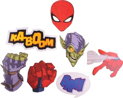 Amscan Fotoprops Spider-man 12 Stuks